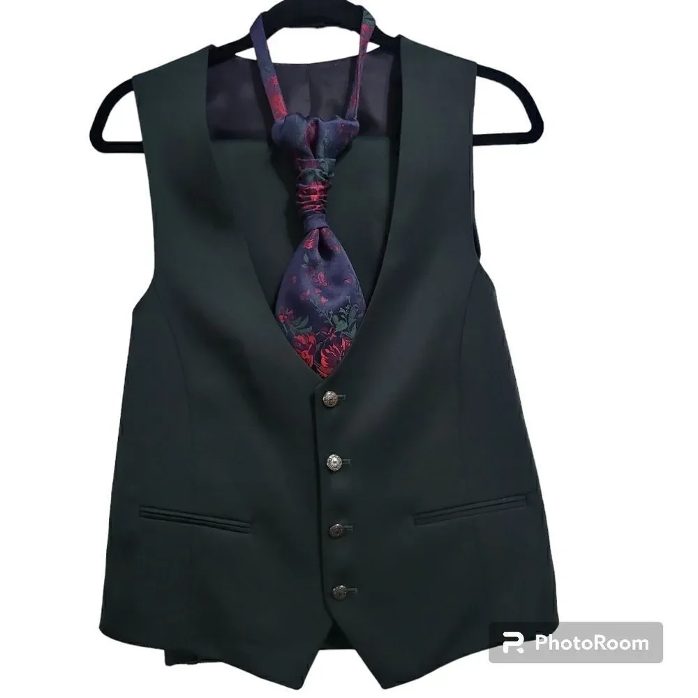 Esta Nicci floral 4 piece prom suit size 38 - Picture 8 of 16